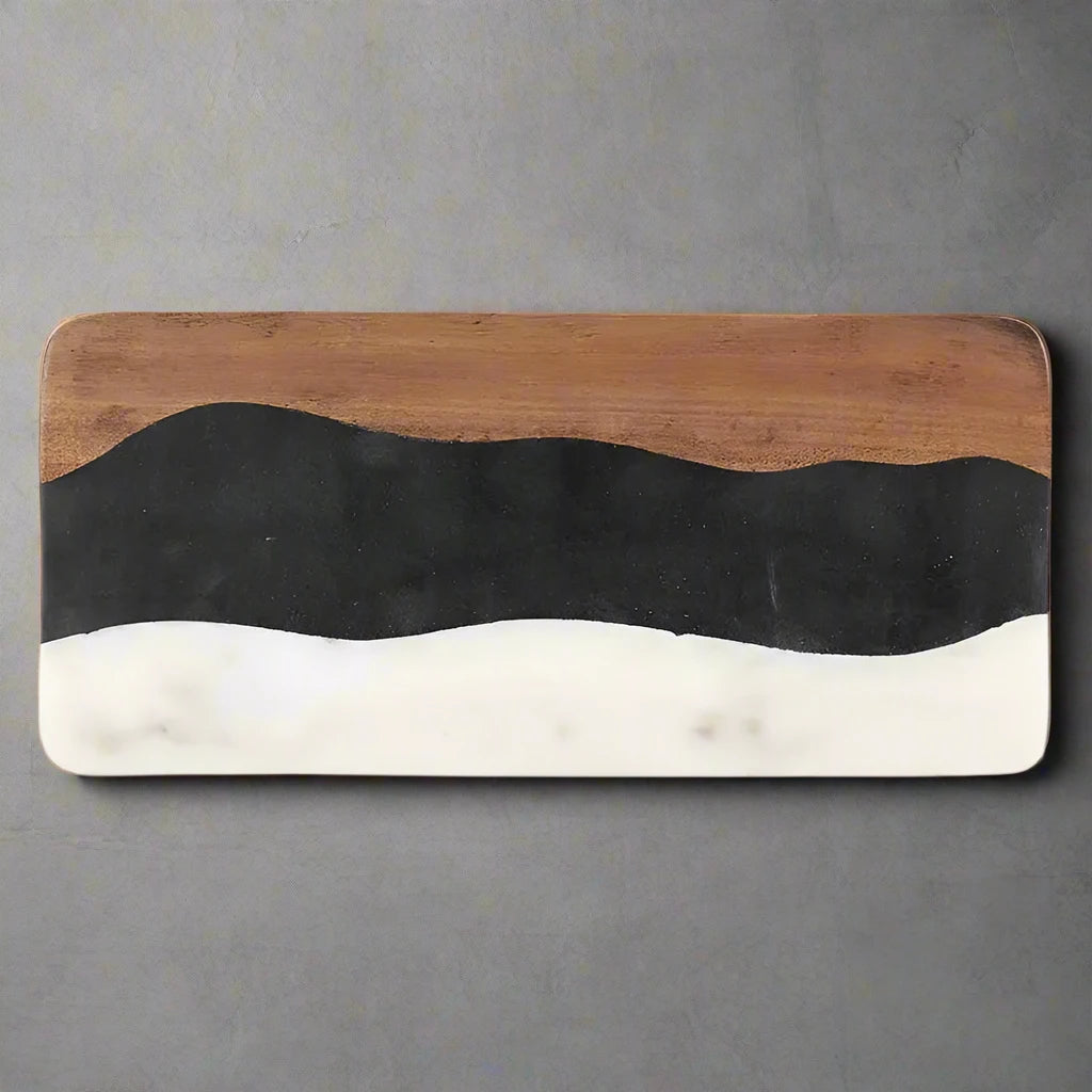 Marble & Wood Serving Board