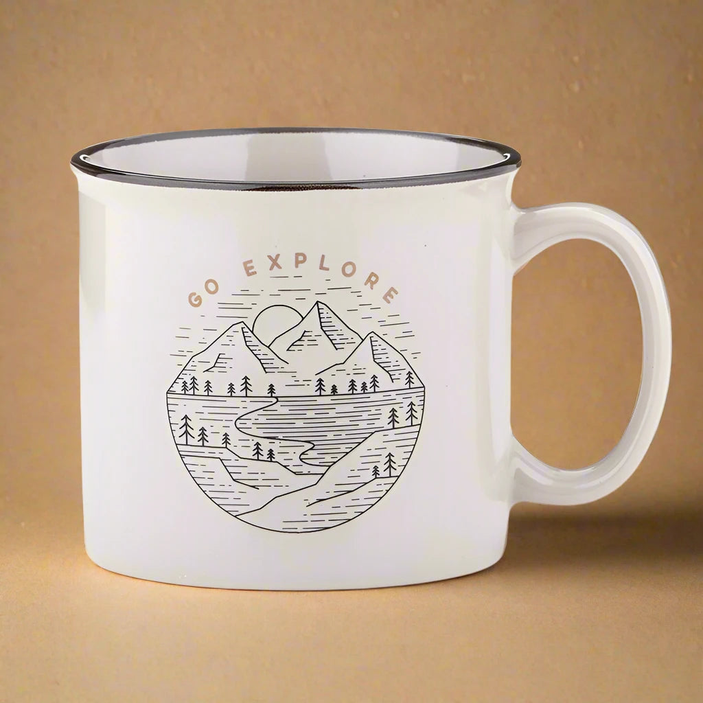 Campfire Mug - Grey - Go Explore