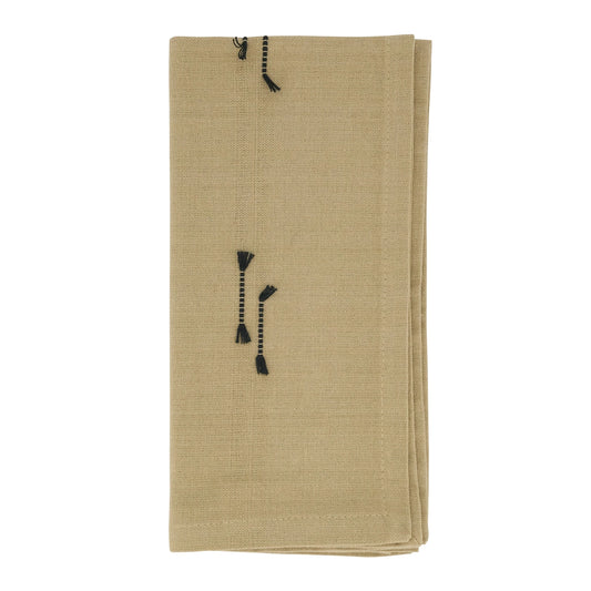 Tan Fringe Line Napkins