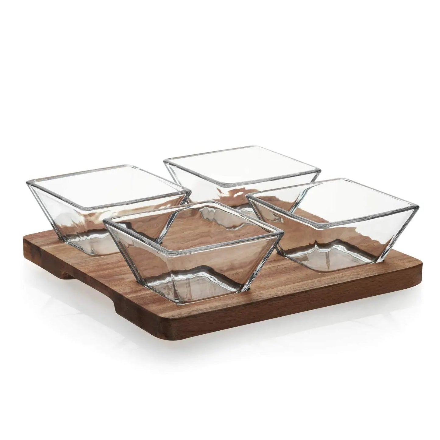 Acaciawood Serving Board Set with Bowls