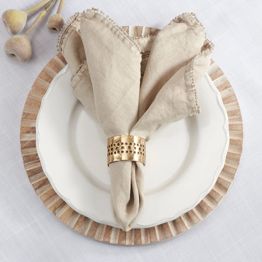 Aura Gold Napkin Rings