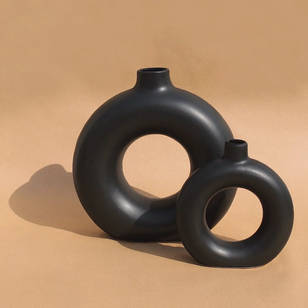 Black Polo Vase - Small