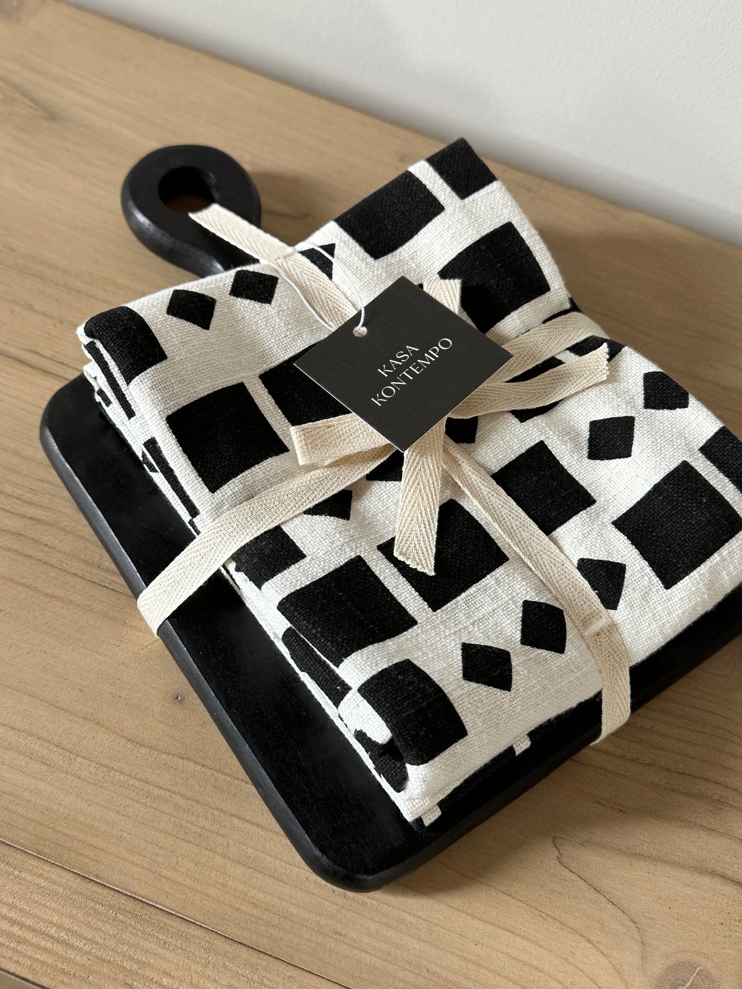 Black & White Geo Tea Towel Set