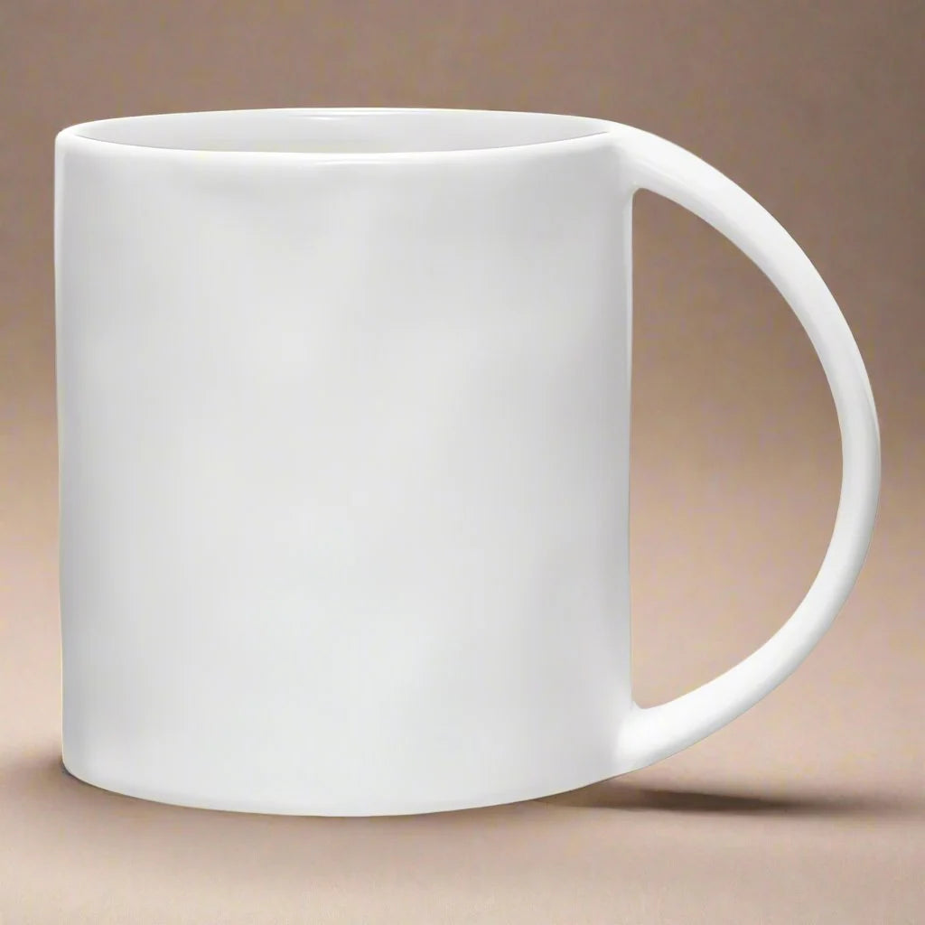 Artisan Wide Handle Mug - Matte White