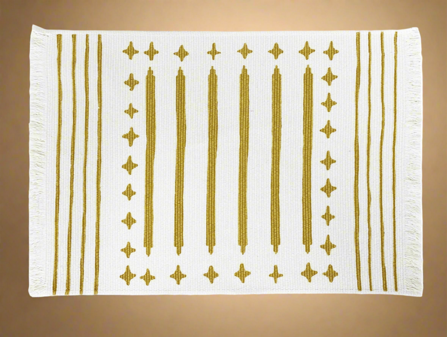 Goldenrod Tribal Print Placemats