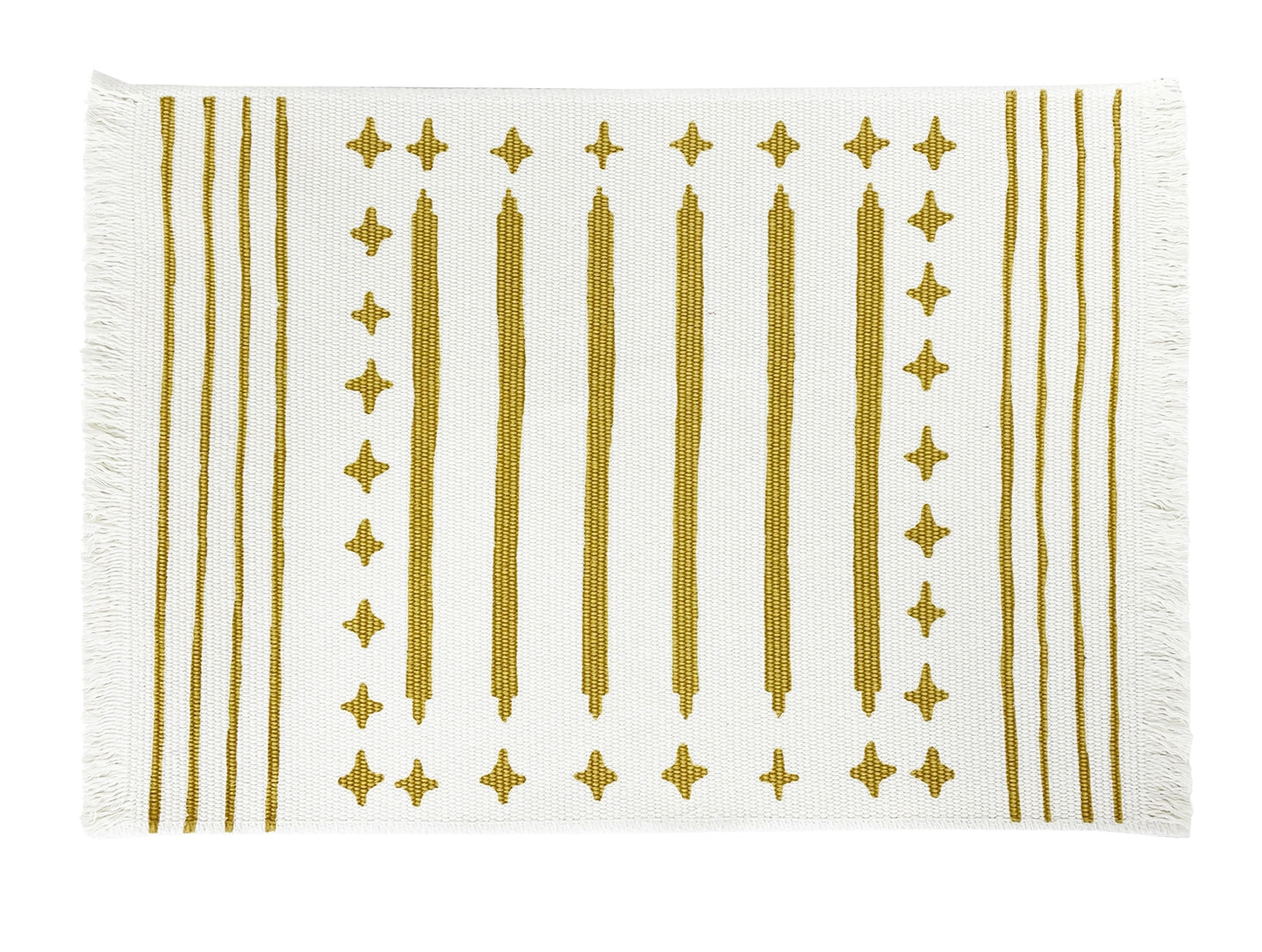 Goldenrod Tribal Print Placemats