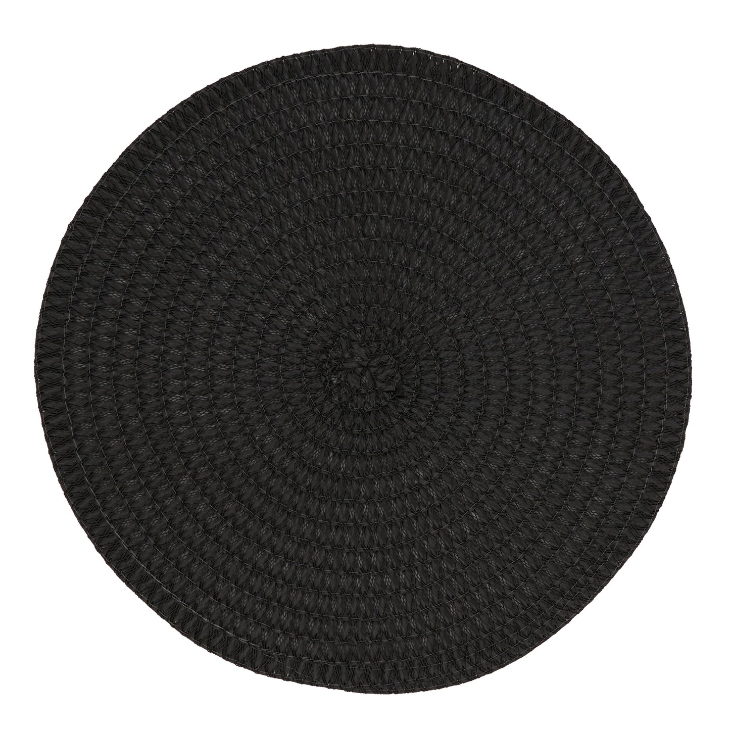 Black Round Placemats