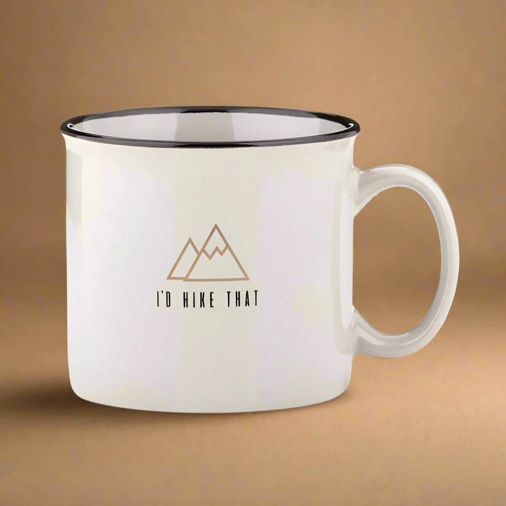 Campfire Mug - Grey - I'd Hike That