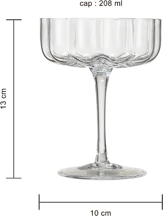 Flower Coupe Glasses