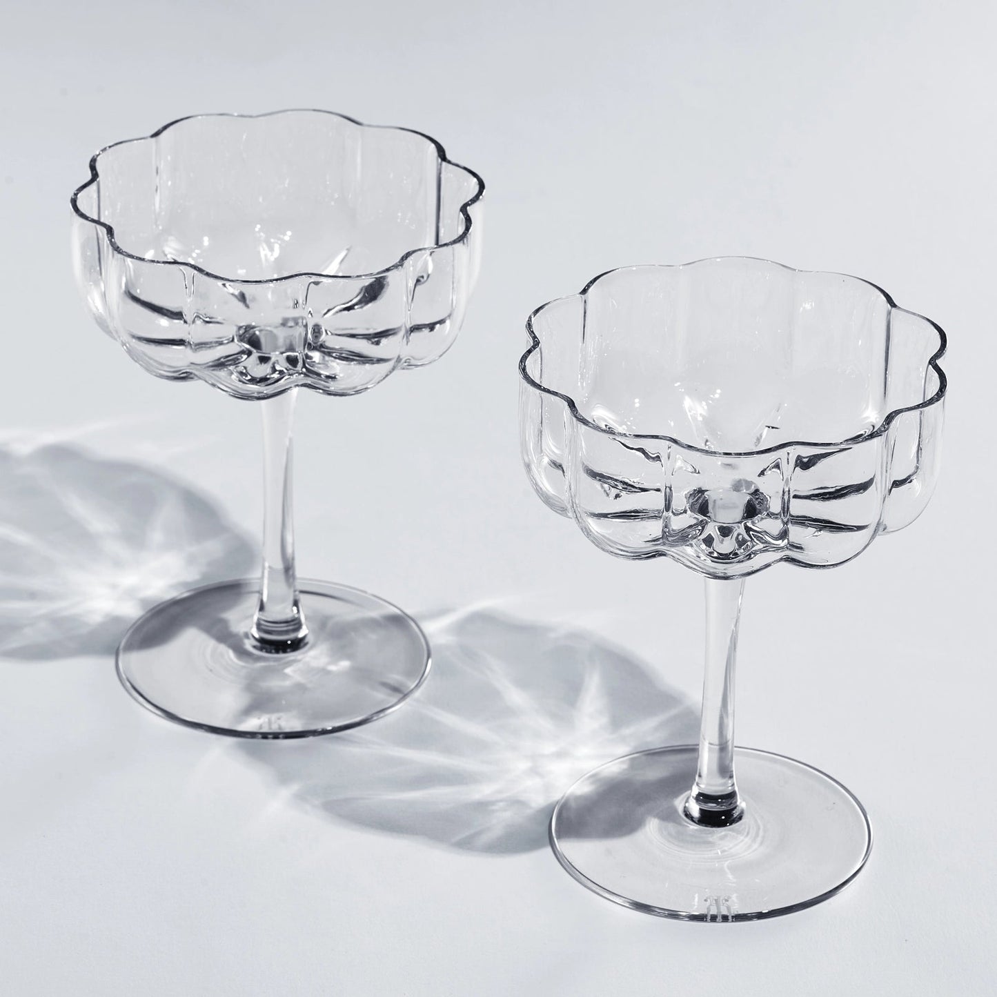 Flower Coupe Glasses