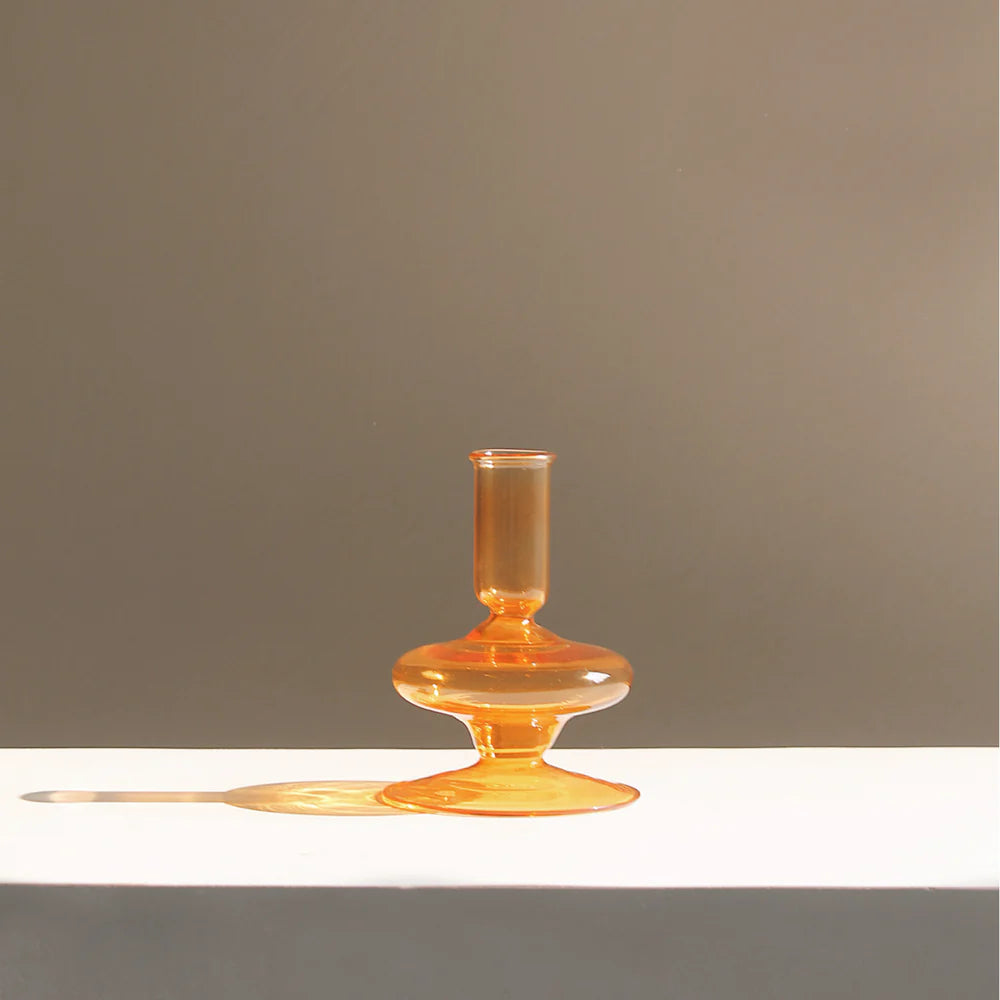 Gigi Glass Taper Candle Holder