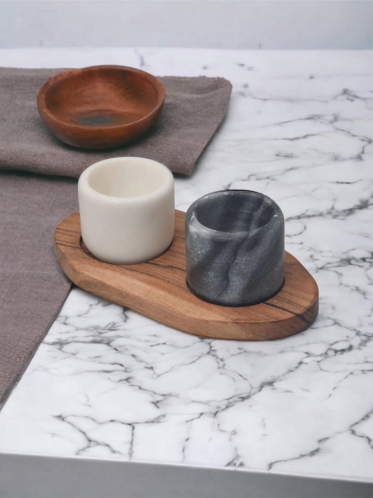 Marble Salt & Pepper Cellars