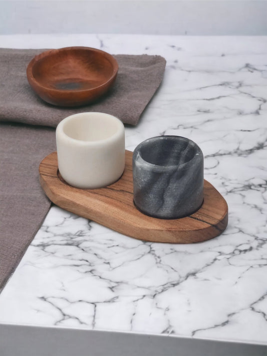 Marble Salt & Pepper Cellars