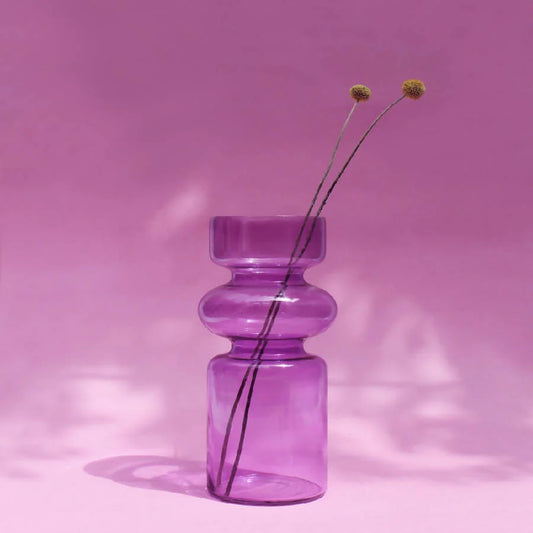 Iris Glass Vase - Millenial Purple