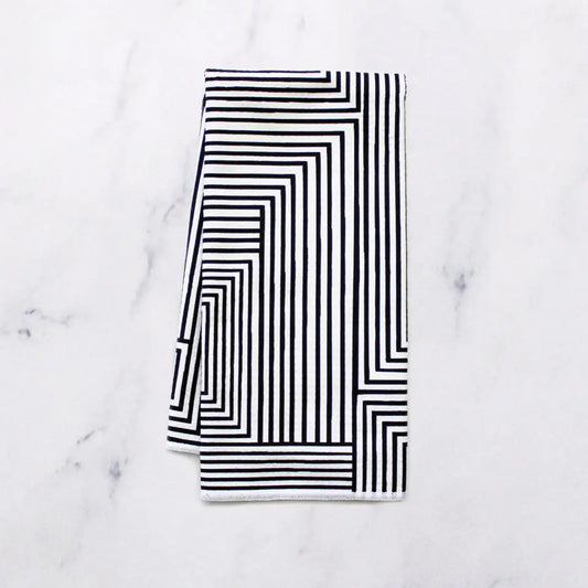 Mono Maze Dish Towel- 16''x24''