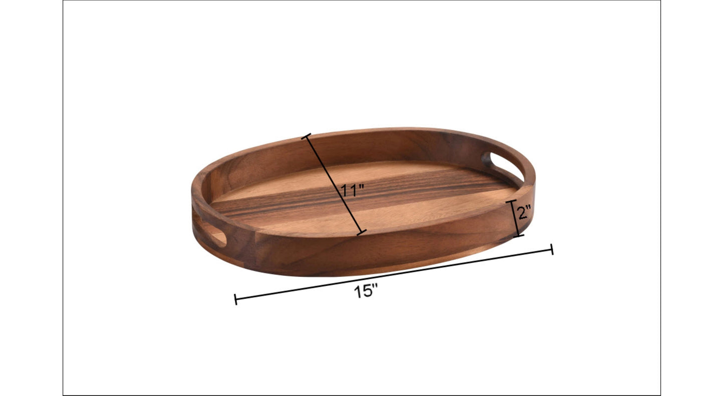 Acacia Oval Tray - Small